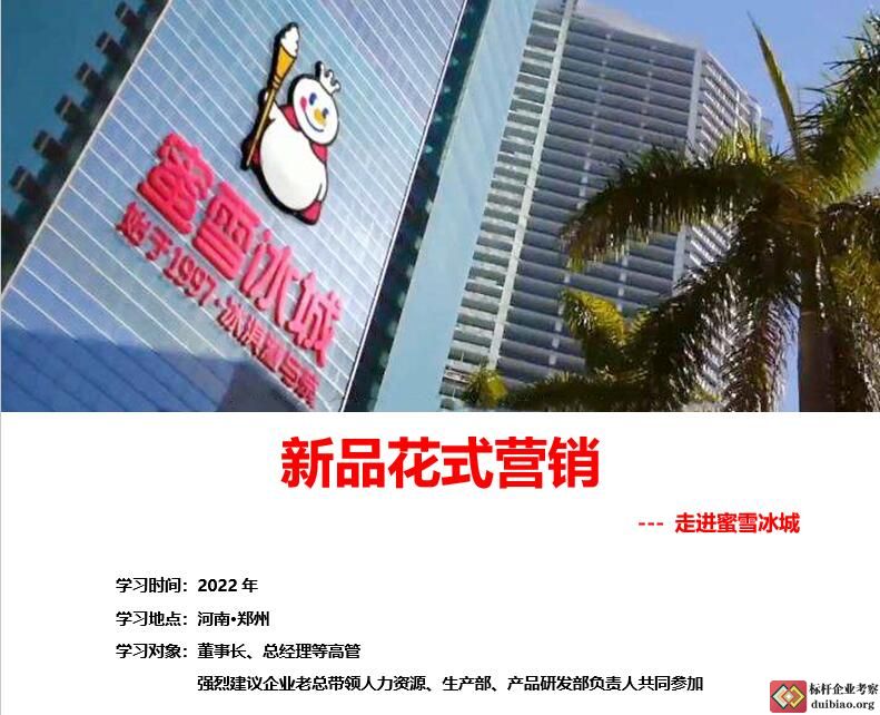 参观蜜雪冰城